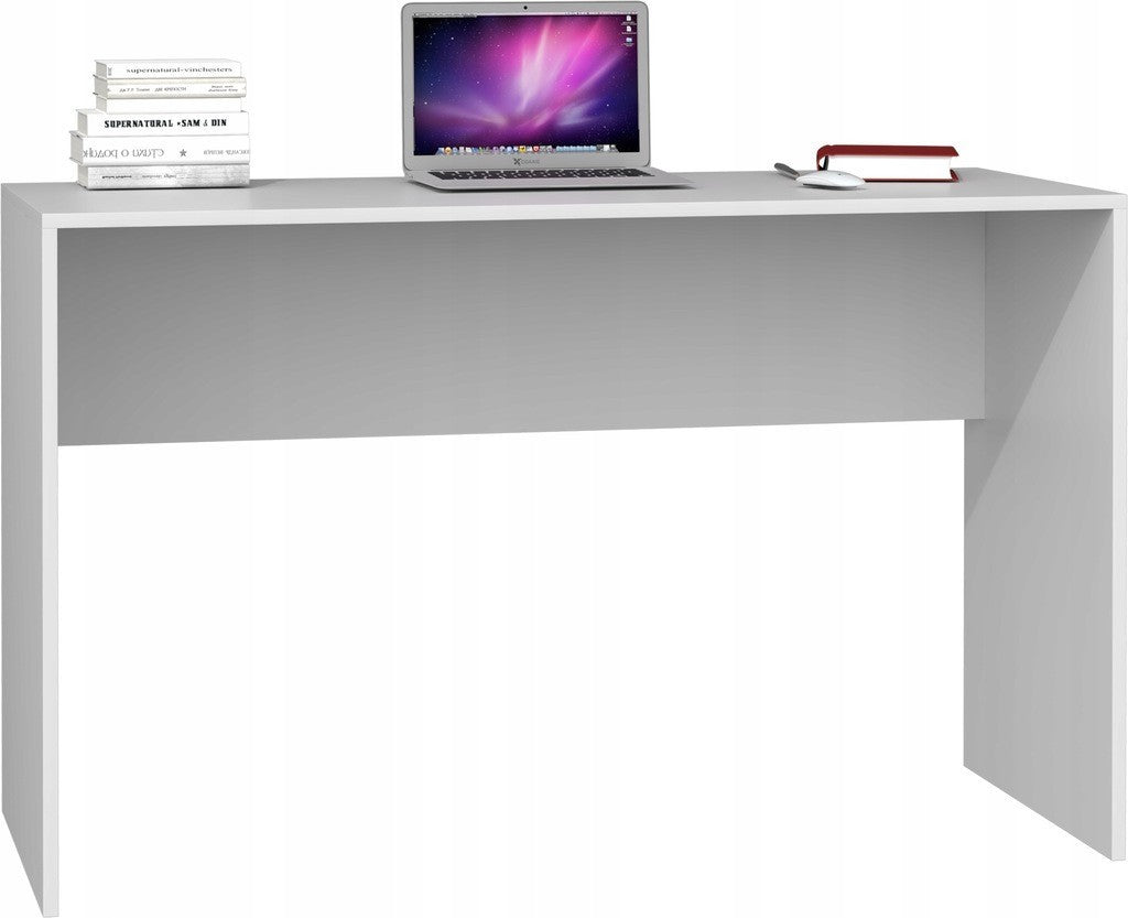Bureau d'angle RITA 120x50x76 cm 4 niches Blanc