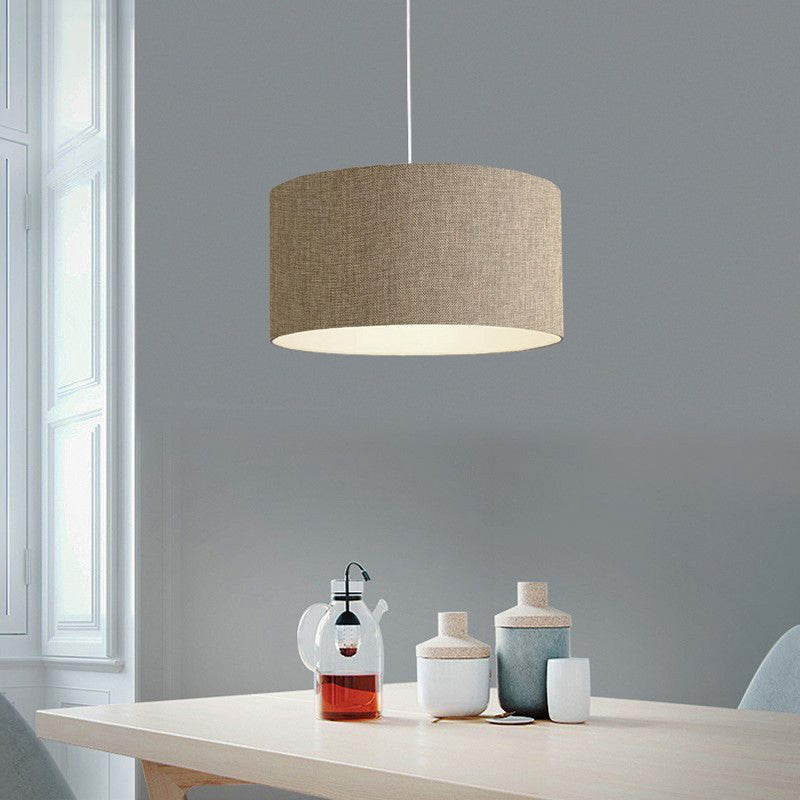 Suspension luminaire Plafonnier E27 beige D38x70cm