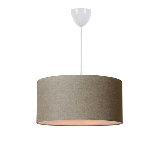 Suspension luminaire Plafonnier E27 beige D38x70cm
