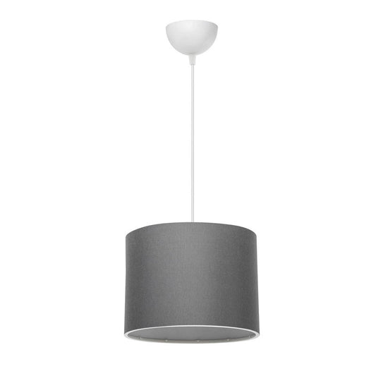 Suspension luminaire Plafonnier  Ε27 gris-blanc D22x60cm