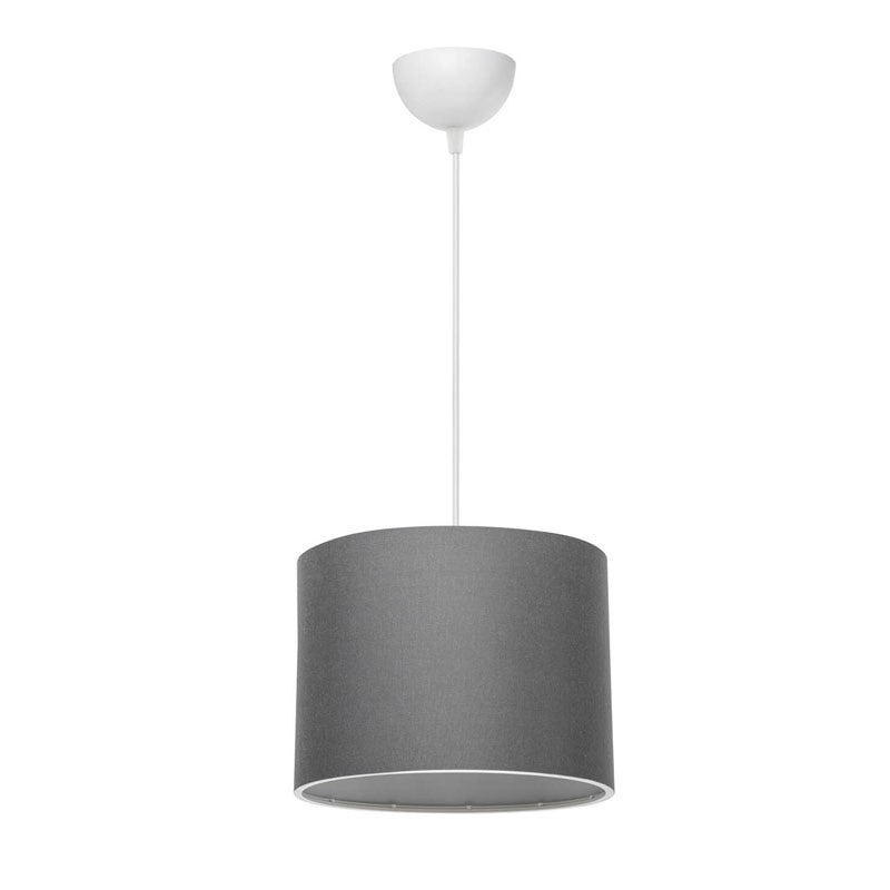 Suspension luminaire Plafonnier  Ε27 gris-blanc D22x60cm