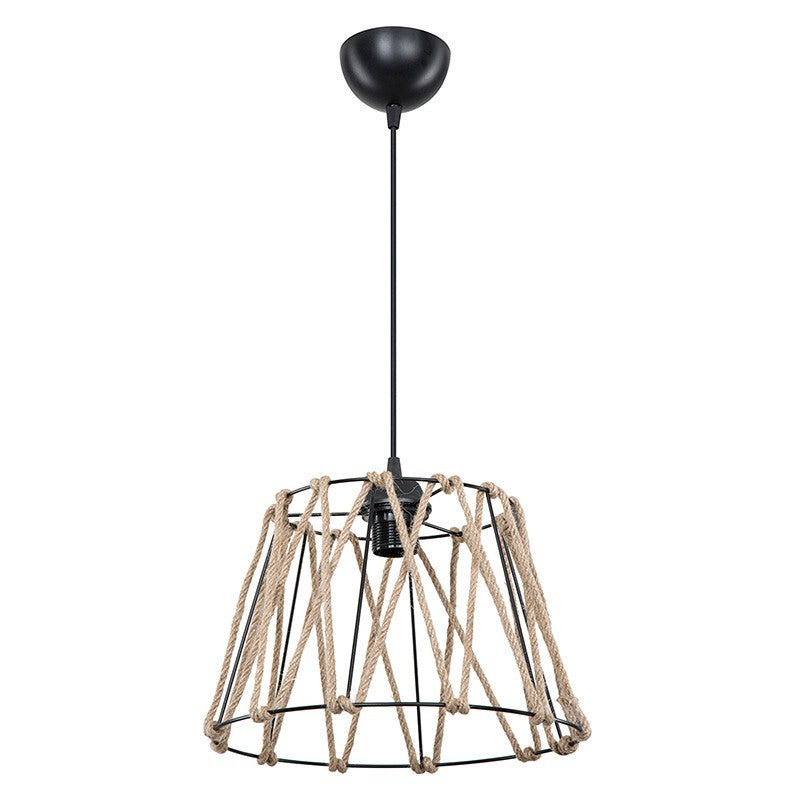 Suspension luminaire Plafonnier  E27 noir-ropa 30x54cm