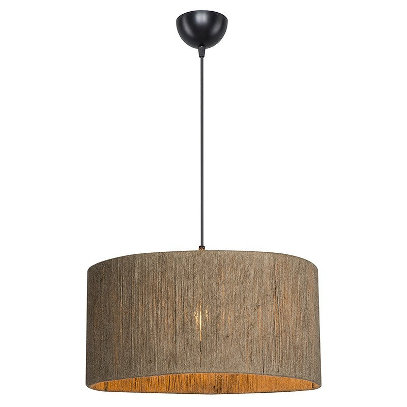 Suspension luminaire Plafonnier  Ε27 marron D40x75cm