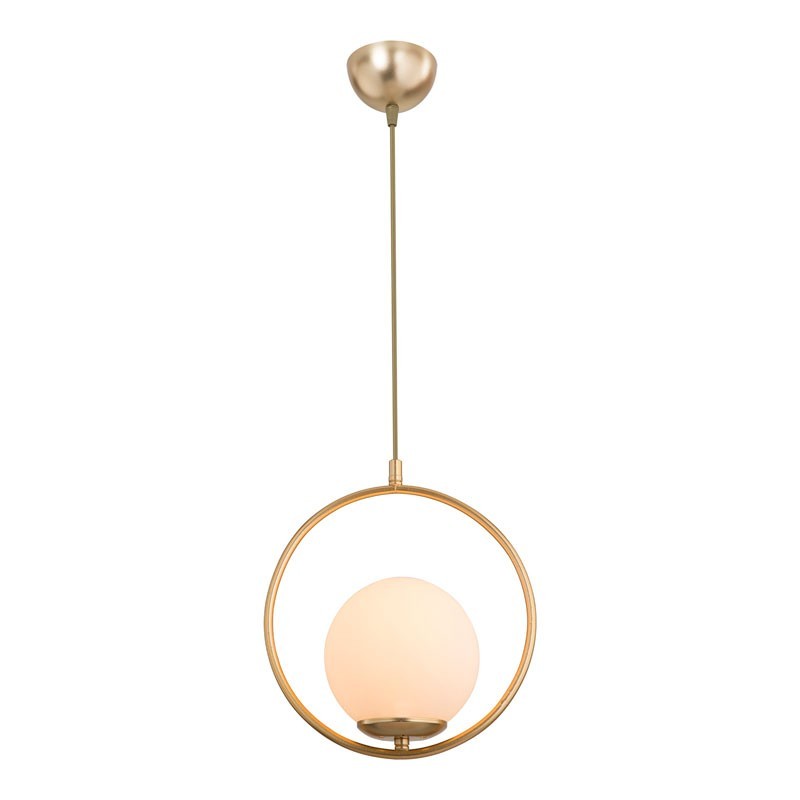 Suspension luminaire Plafonnier  Ε27 doré D26x75cm