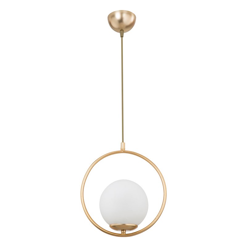 Suspension luminaire Plafonnier  Ε27 doré D26x75cm