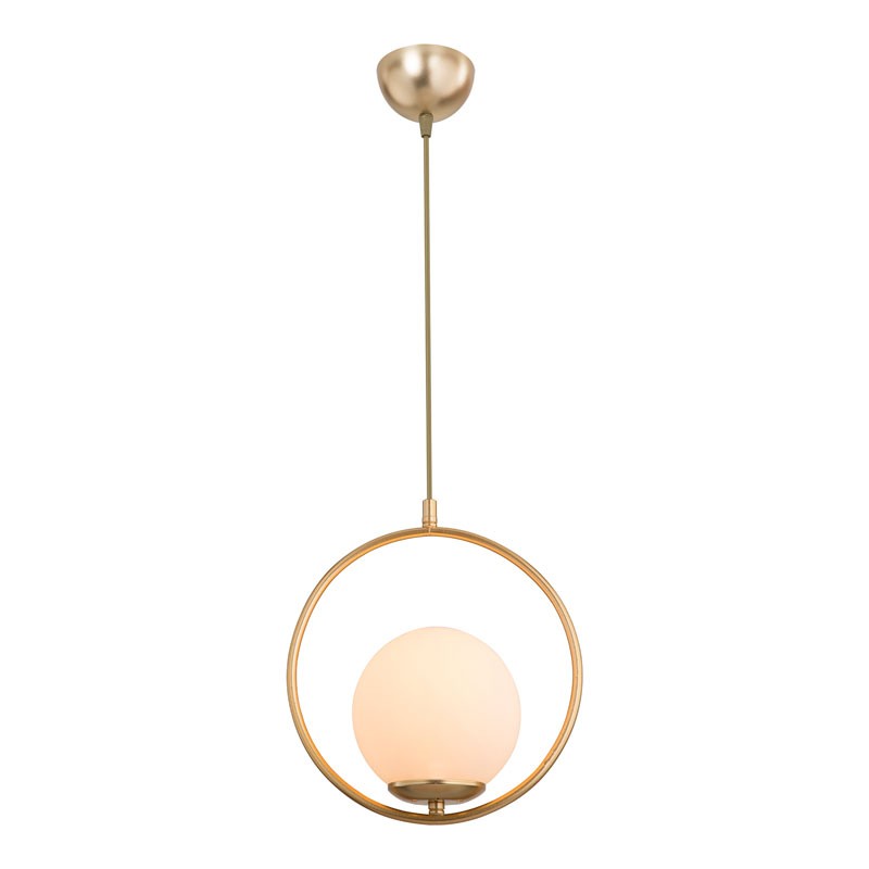 Suspension luminaire Plafonnier  Ε27 doré D26x75cm