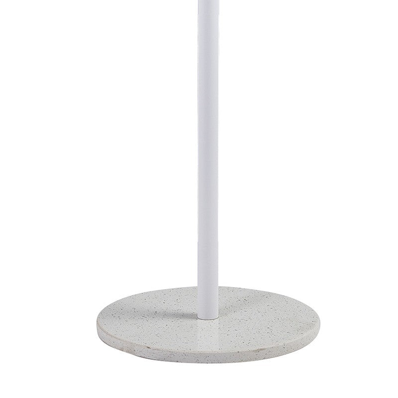 Porte manteau métal blanc 37x170 cm