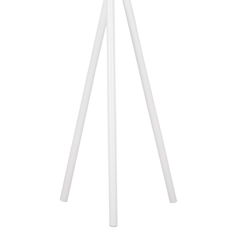 Porte manteau métal bois blanc 49x51x187 cm