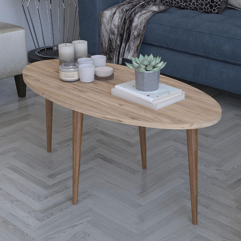 Table basse Barton bois Sonoma Marron 90x45x40 cm