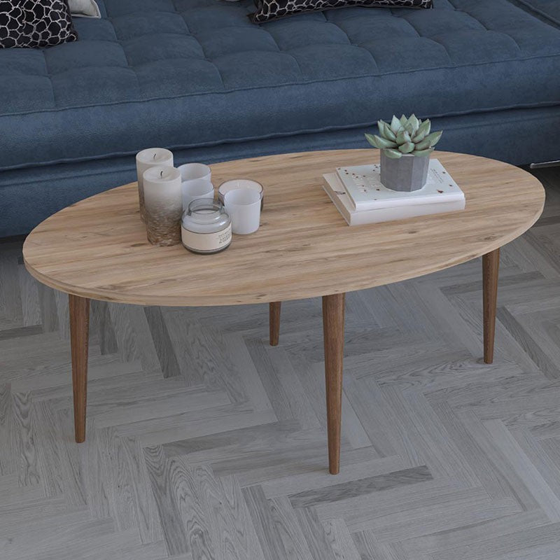 Table basse Barton bois Sonoma Marron 90x45x40 cm