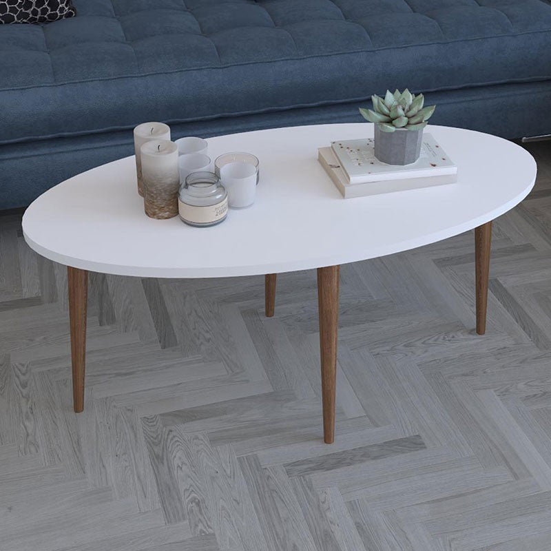 Table basse Barton bois Sonoma Blanche 90x45x40 cm