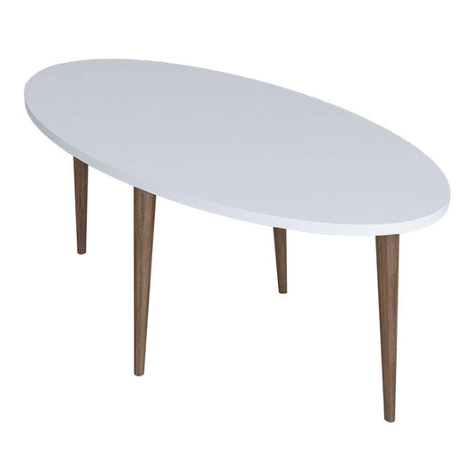 Table basse Barton bois Sonoma Blanche 90x45x40 cm