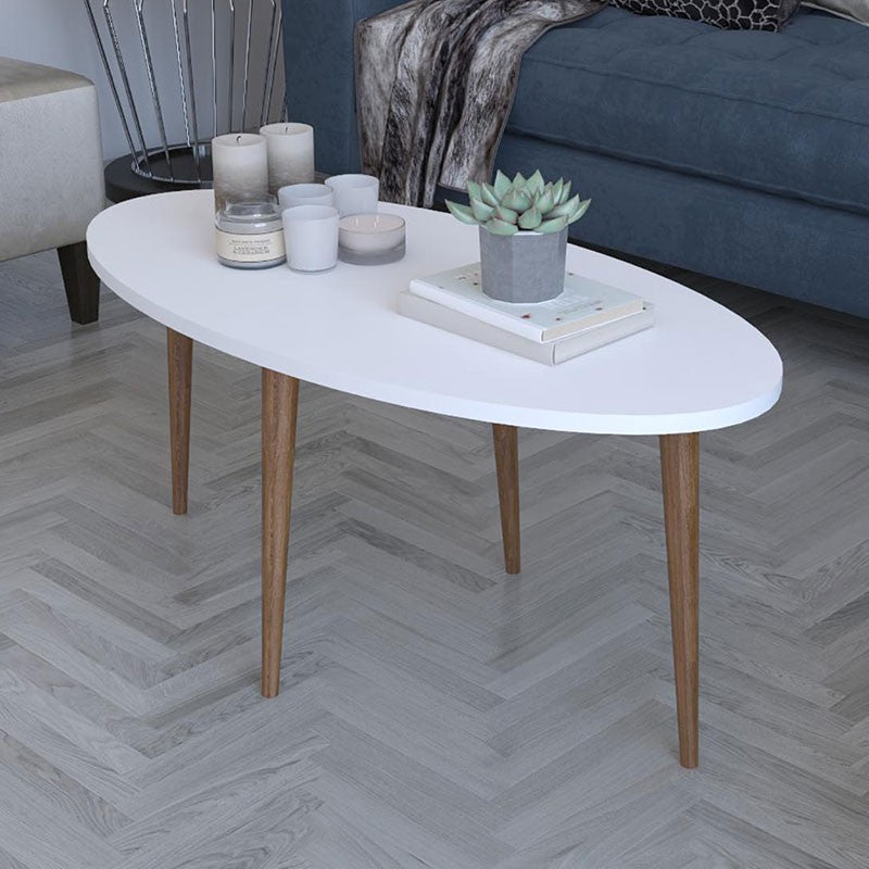 Table basse Barton bois Sonoma Blanche 90x45x40 cm