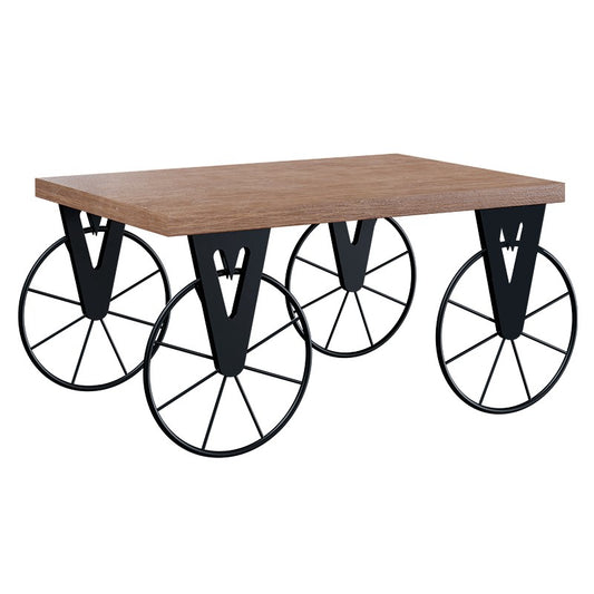 Table basse Bike bois noyer 85x55x41cm