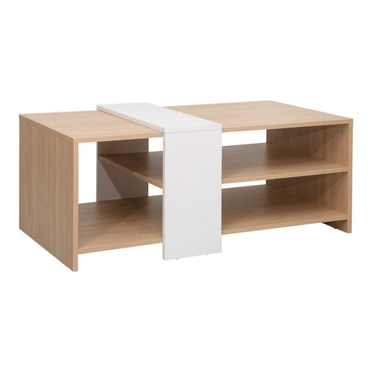 Table basse Cozeto bois blanc 100x53x41,5cm