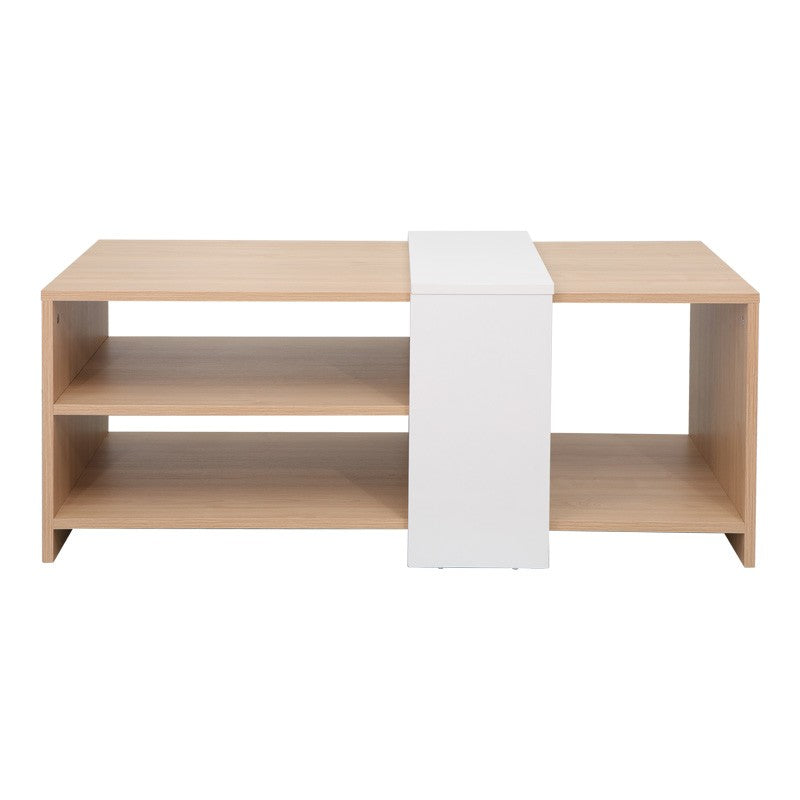 Table basse Cozeto bois blanc 100x53x41,5cm
