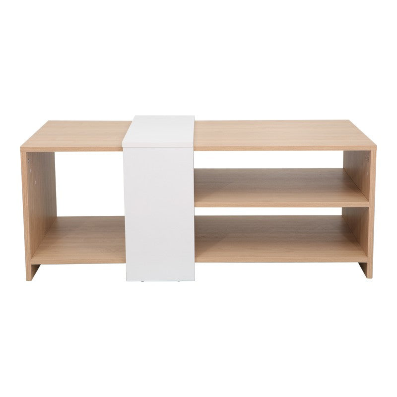 Table basse Cozeto bois blanc 100x53x41,5cm