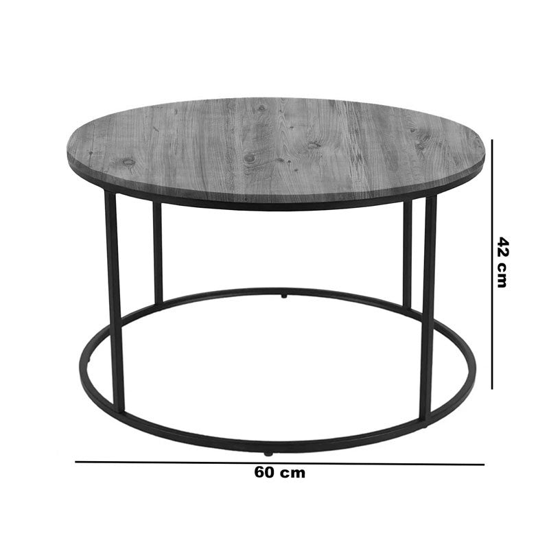 Table basse marbre noir pieds métal noir  60x42cm