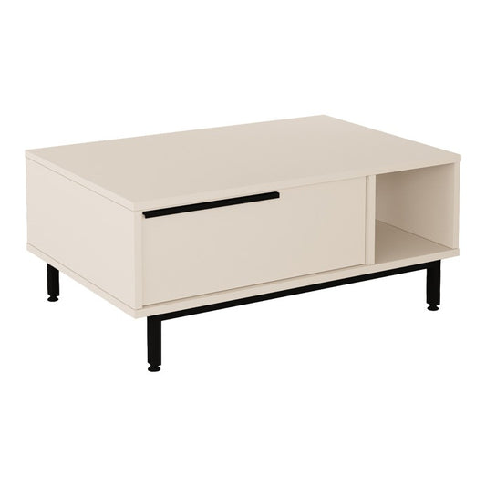 Table basse bois cappuccino 90x60x37,5cm