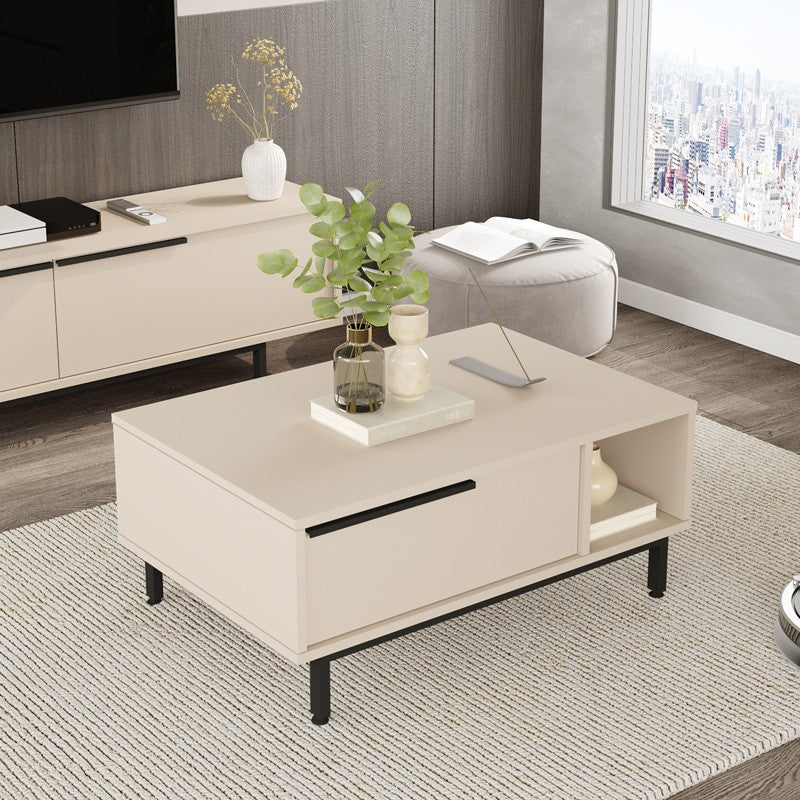 Table basse bois cappuccino 90x60x37,5cm