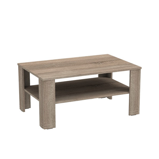 Table basse bois truffe sonoma 90x60x42,3 cm