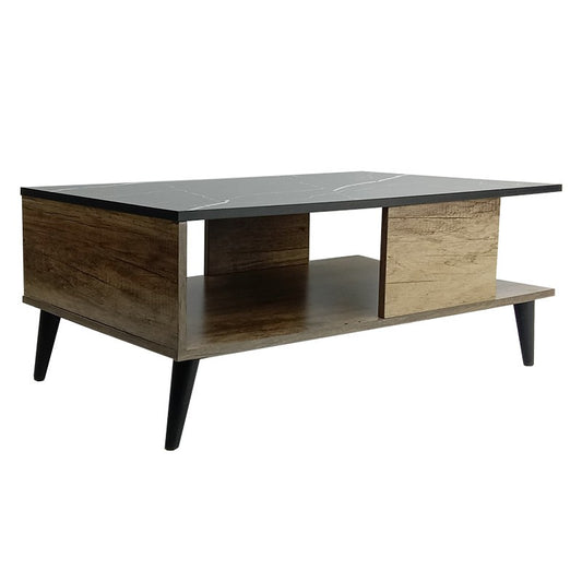 Table basse  marbre noir sonoma 90x54x37,5 cm