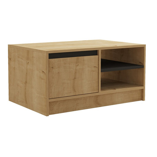 Table basse bois chêne 90x60x45 cm