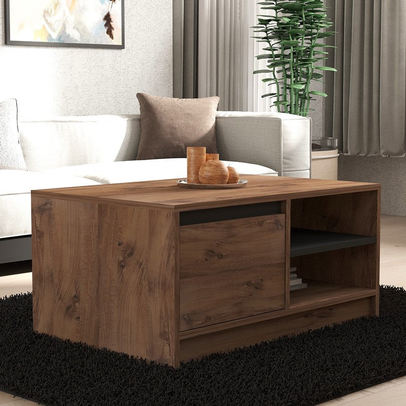 Table basse bois sonoma 90x60x45 cm