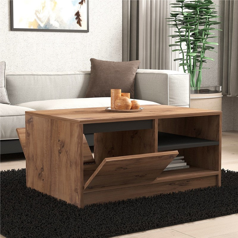 Table basse bois sonoma 90x60x45 cm