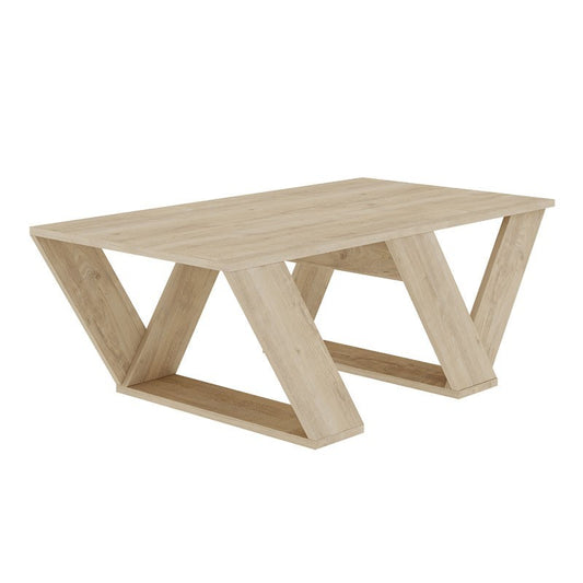Table basse bois naturelle 110x60x40 cm