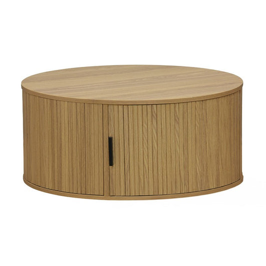 Table basse bois naturel D80x35,5cm
