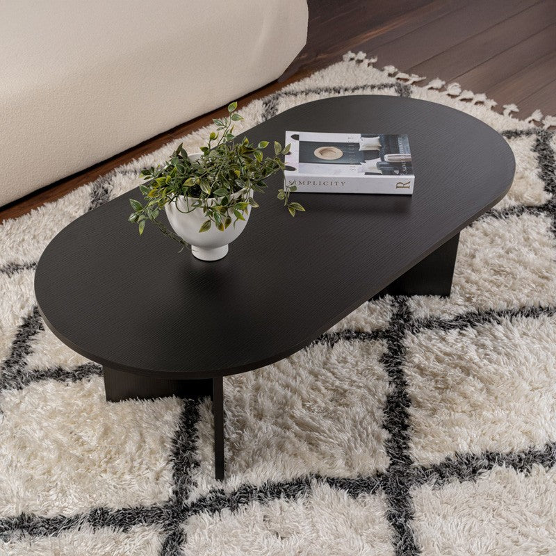 Table basse  noir 119x60x40 cm