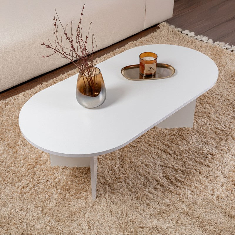 Table basse  blanche 119x60x40 cm