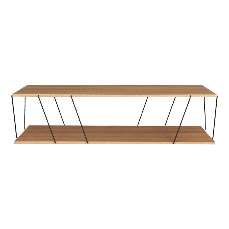 Table basse bois sonoma noir 120x50x30 cm