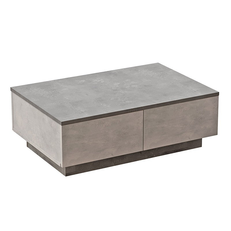 Table basse Thunder gris antique anthracite 90x60x31,5 cm