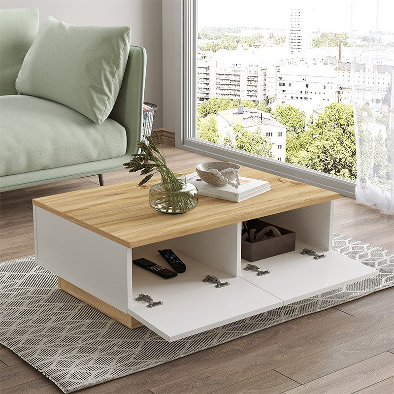 Table basse Thunder bois Sonoma  blanc 90 x 60 x 31,5 cm