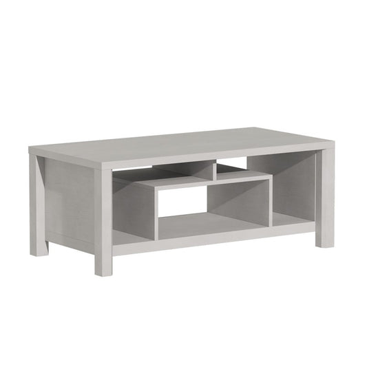Table basse Tracy blanc gris 120x60x48,5 cm