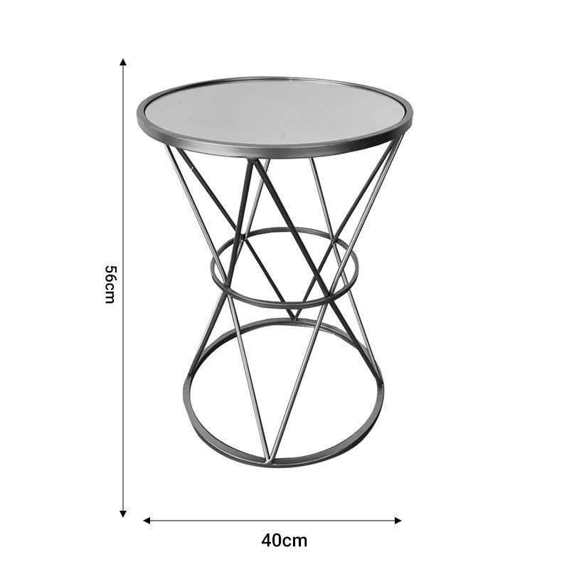 Table basse  métal doré 40x40x56 cm