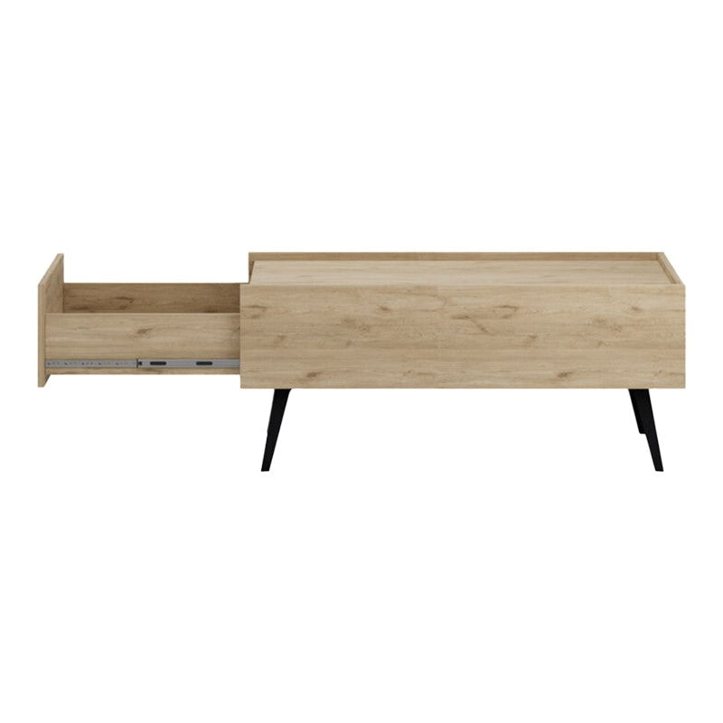 Table basse avec tiroir bois chêne 103x60x44 cm