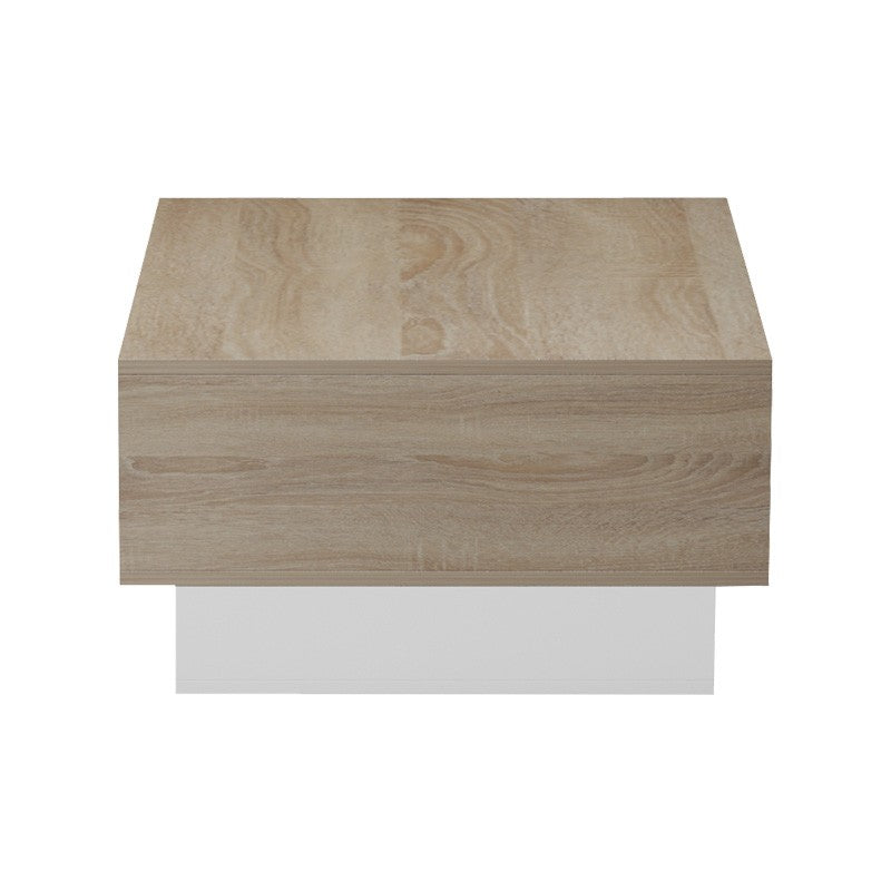 Table basse Dekost bois Sonoma blanc 105x50x32 cm