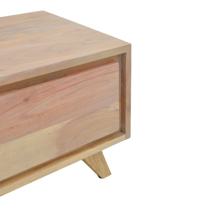 Table de chevet en bois  marron 40x40x35 cm