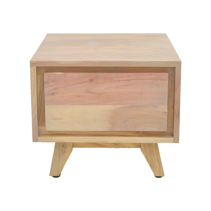Table de chevet en bois  marron 40x40x35 cm