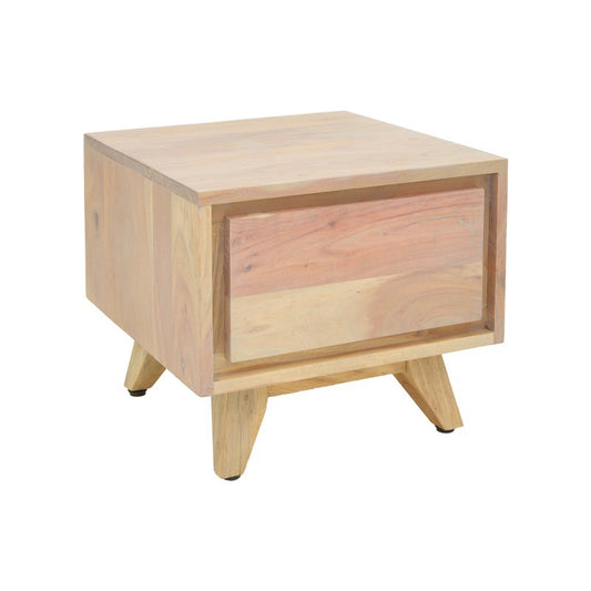 Table de chevet en bois  marron 40x40x35 cm