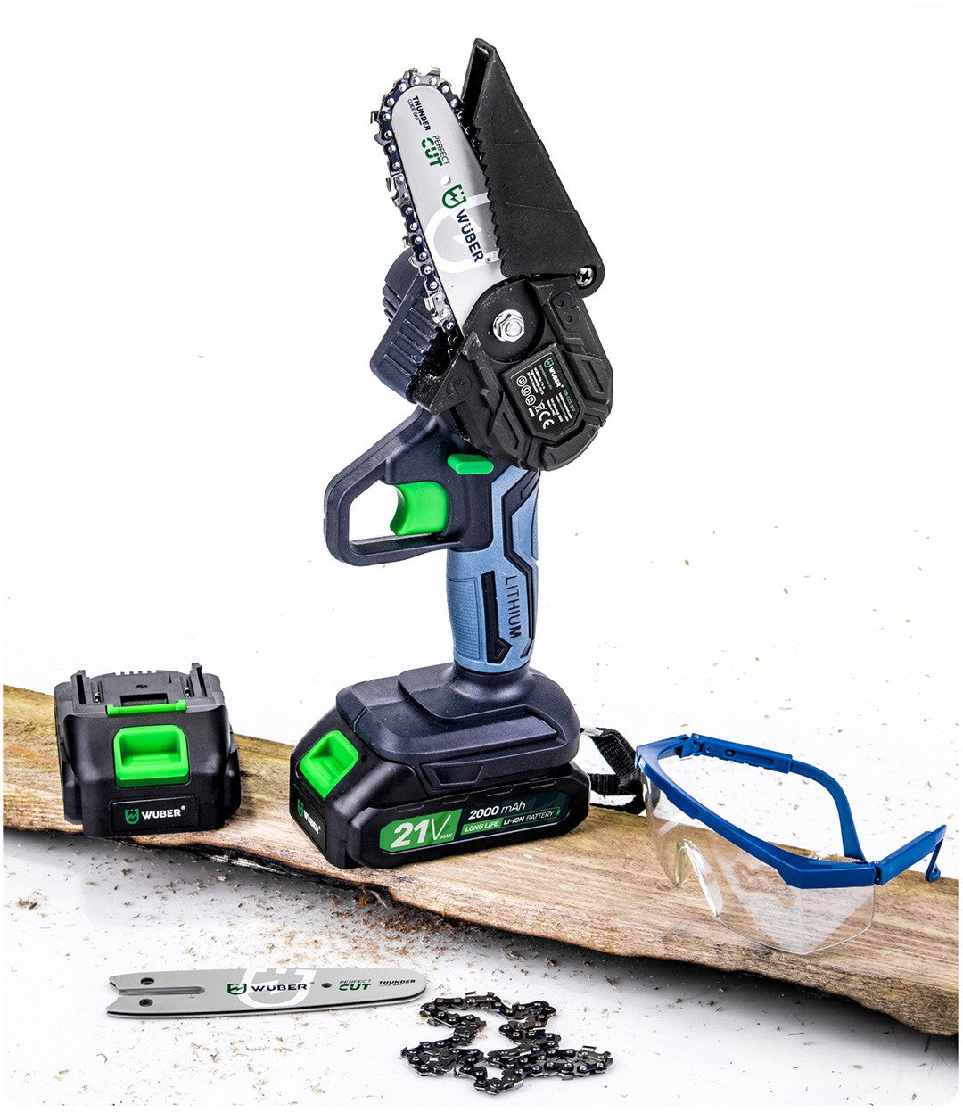 Ensemble Mini Tronçonneuse  électrique 500 W Wuber