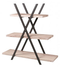 Etagère Pyramide Design Industriel Dock - L. 100 X H. 101 Cm - Noir