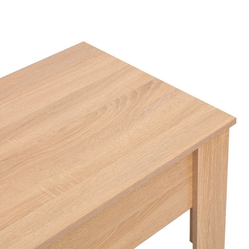 Table basse relevable bois chêne 100x50x42 cm