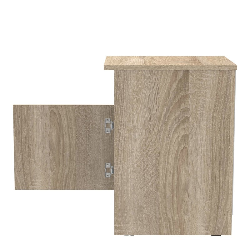 Table de chevet en bois marron 40x45x60 cm