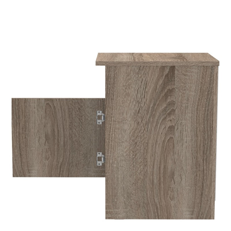 Table de chevet en bois marron 40x45x60 cm