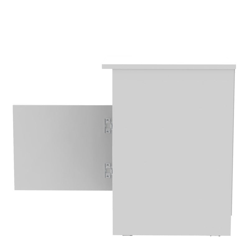 Table de chevet blanche 40x45x60 cm