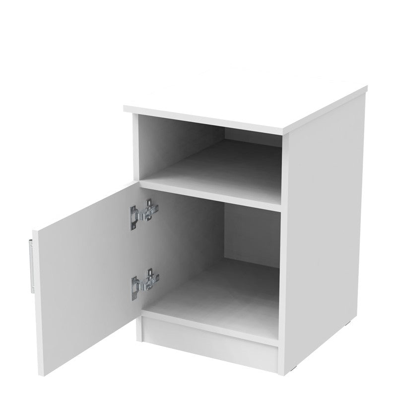 Table de chevet blanche 40x45x60 cm